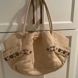 Cole Haan Cream Colored Leather Handbag